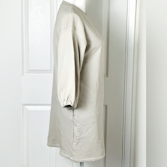 Velvet by Graham & Spencer Jensen Sweatshirt Beige Mini Dress Size XS - Picture 6 of 13